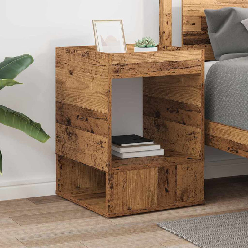 End Table, Old Wood