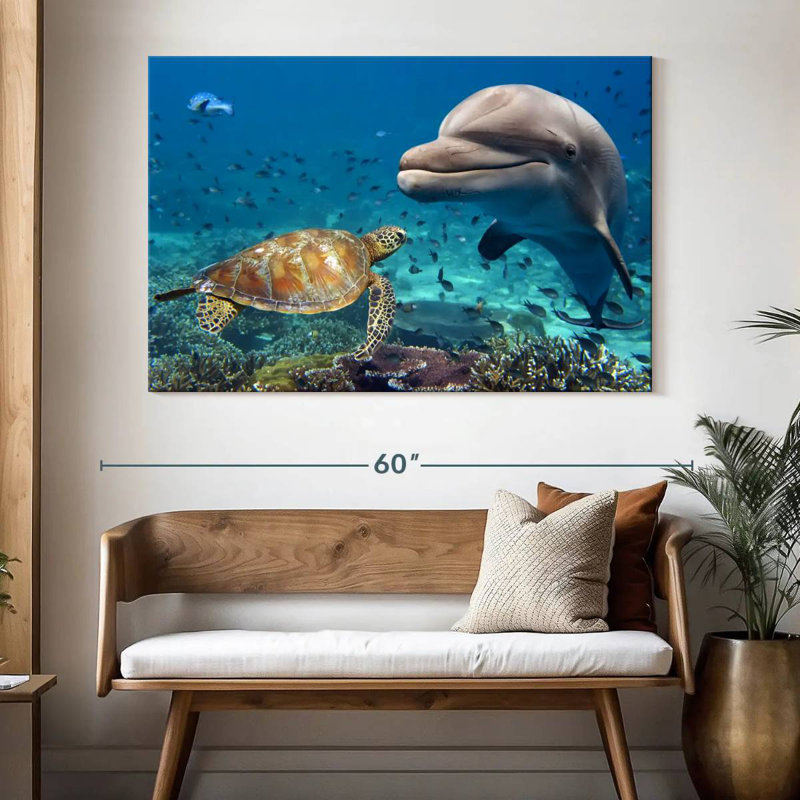 Underwater friends Aletra, H 34 po x l 51 po