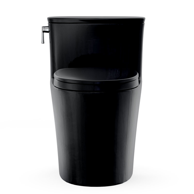 Toilette allongée monobloc TOTO Aurora 1,28 GPF WASHLET + et à chasse d'eau automatique avec siège SS124 SoftClose, ébène - MS686124CEF # 51