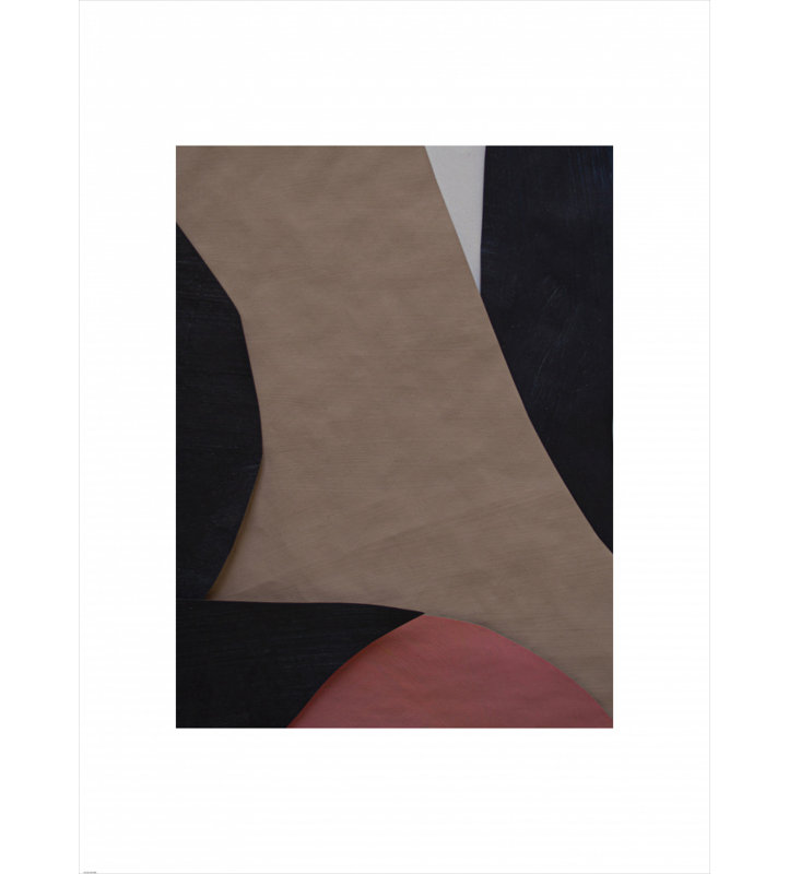 Organic Modern Shapes by Cyrille Gulassa — Abstract Wall Art, 24 × 36, Matted Framed Print, White