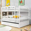 Lit superposé double en bois avec couchette simple et garde-corps Hommer-1524710418