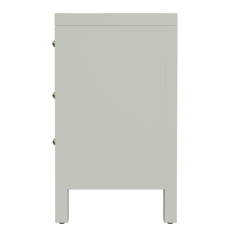 Celine 25" 3-Drawer Dresser, Sage Green