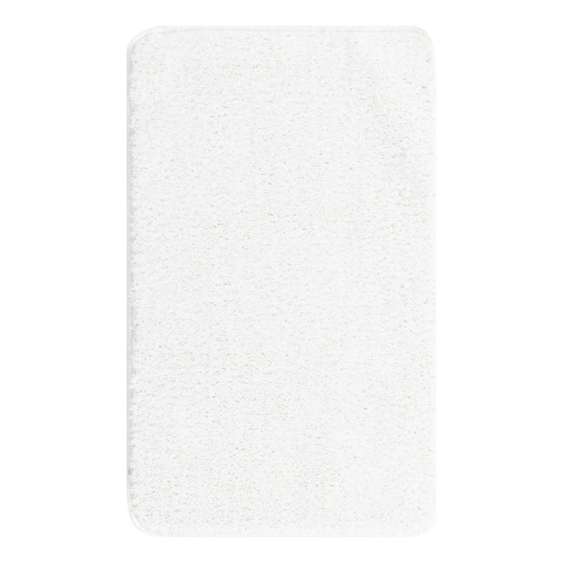 Carennac Non-Slip Bath Mat, Snow White