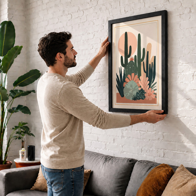 Desert Bloom Botanical - Framed Print, A2 - 59.4 x 42.0 cm, Unframed