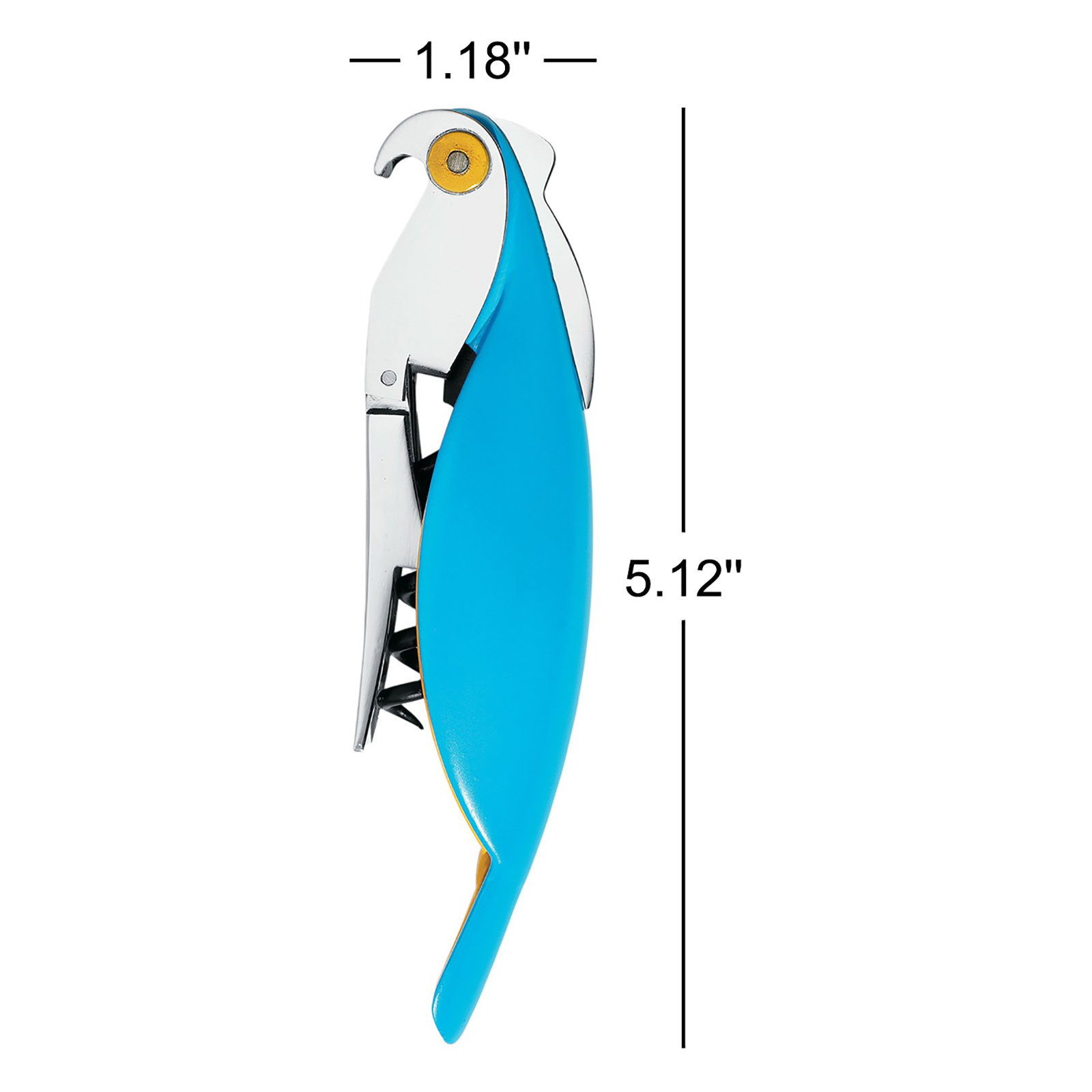 Parrot Corkscrew, Light Blue