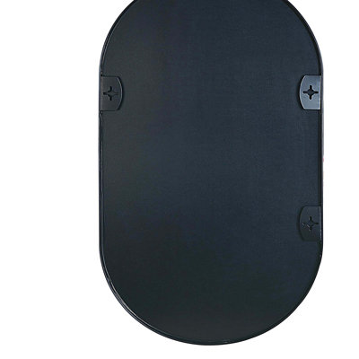 Miroir ovale en métal 20 po x 28 po