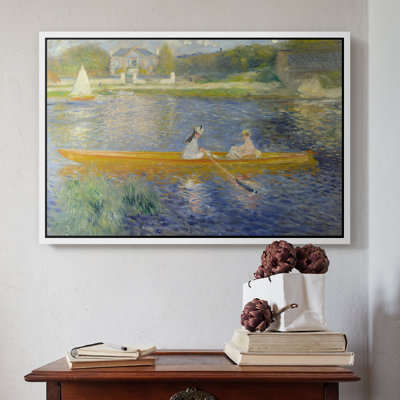 Le Skiff (La Yole), 1875 - Pierre-Auguste Renoir, toile tendue avec châssis