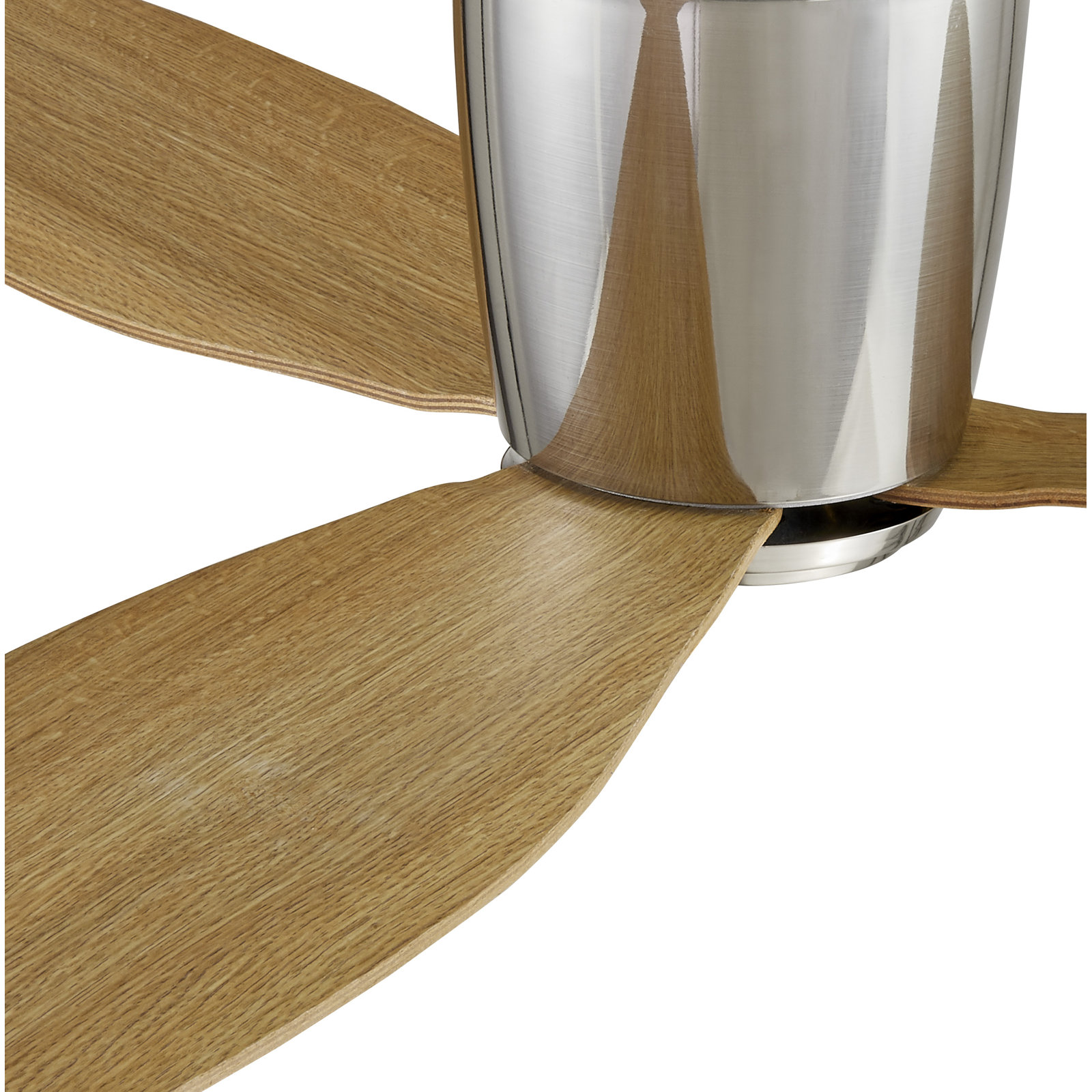 Hardy 3-Blade Flush Mount Ceiling Fan, Brushed Chrome