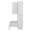 Lit escamotable simple à économie d'espace avec armoire de rangement et cadre de lit pliable multifonctionnel avec éclairage et connecteurs USB-1934453468