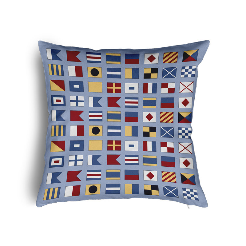 Coussin Nantucket, Peri, H 20 po x l 20 po