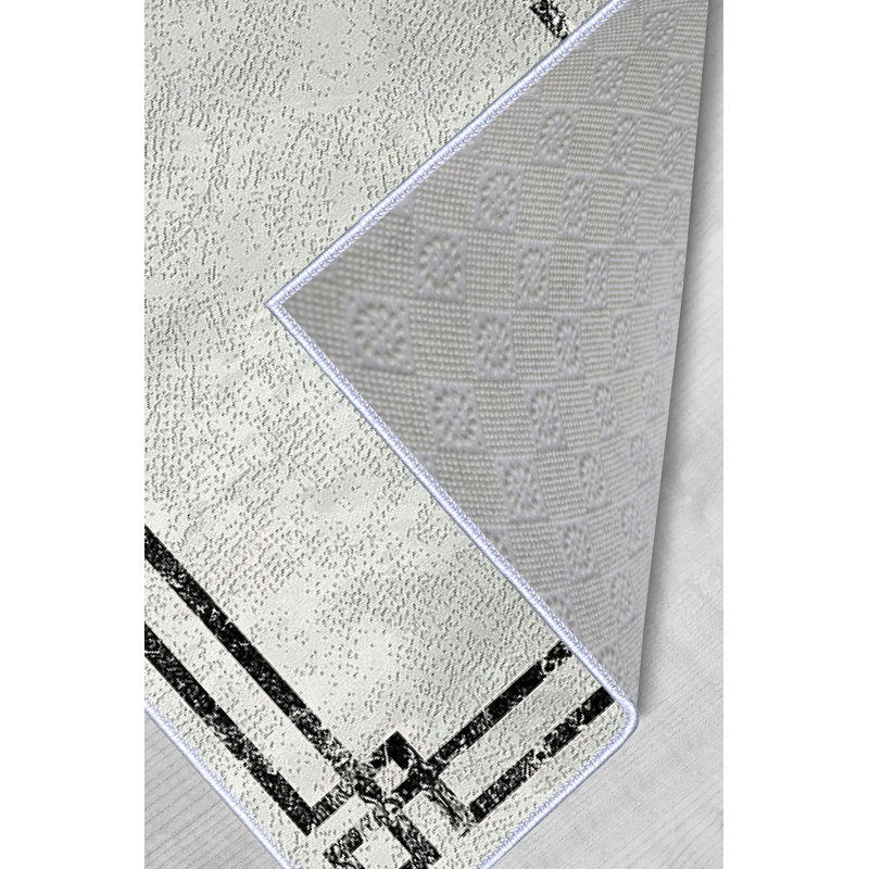 Soft & Durable Area Rug, 5.2 x 7.5 Feet, 100% Polyester, 650 g/m², 0.3 in Pile Height | Non-Slip PVC Dot Underside | Machine Washable, 3D Digital Print | Perfect for Living Room, Bedroom & Office Decor