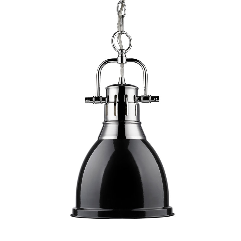 Alethia 1 - Light Pendant, Black, Chrome