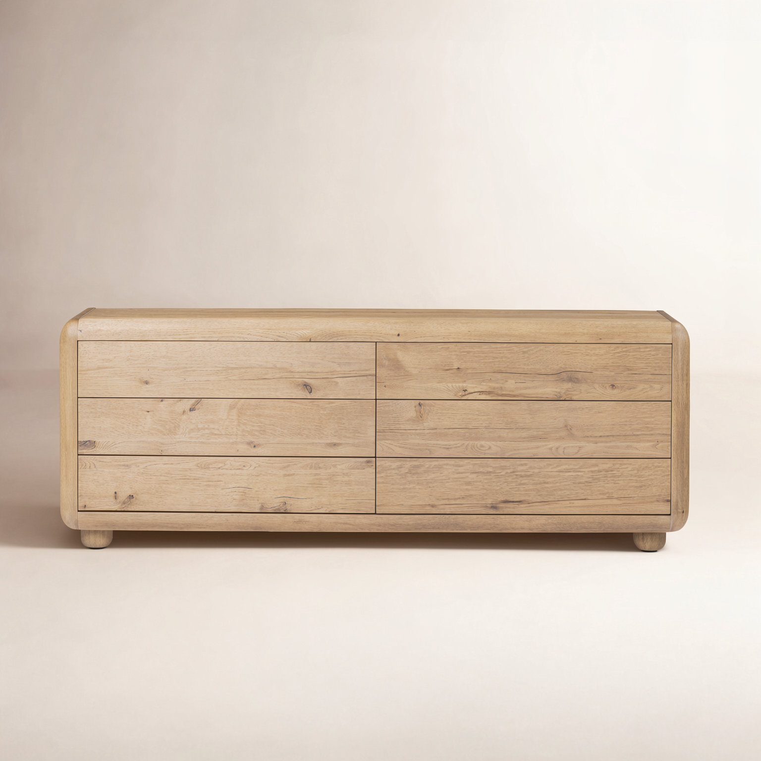 Sheldon 6 Drawer Dresser-Worn Oak