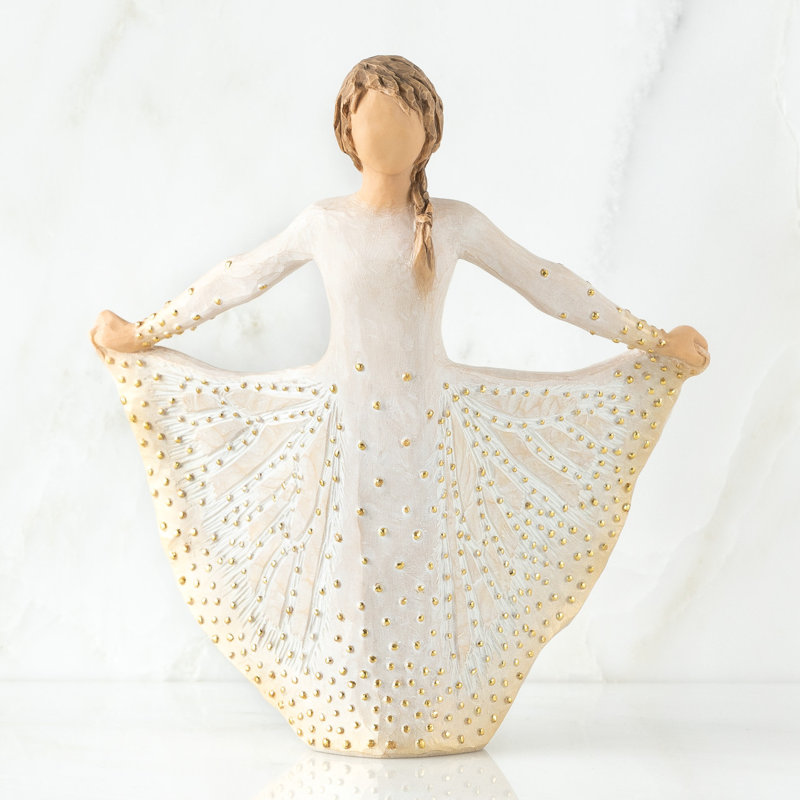Willow Tree Butterfly, Determined & Courageous - Hand Painted Resin Figure