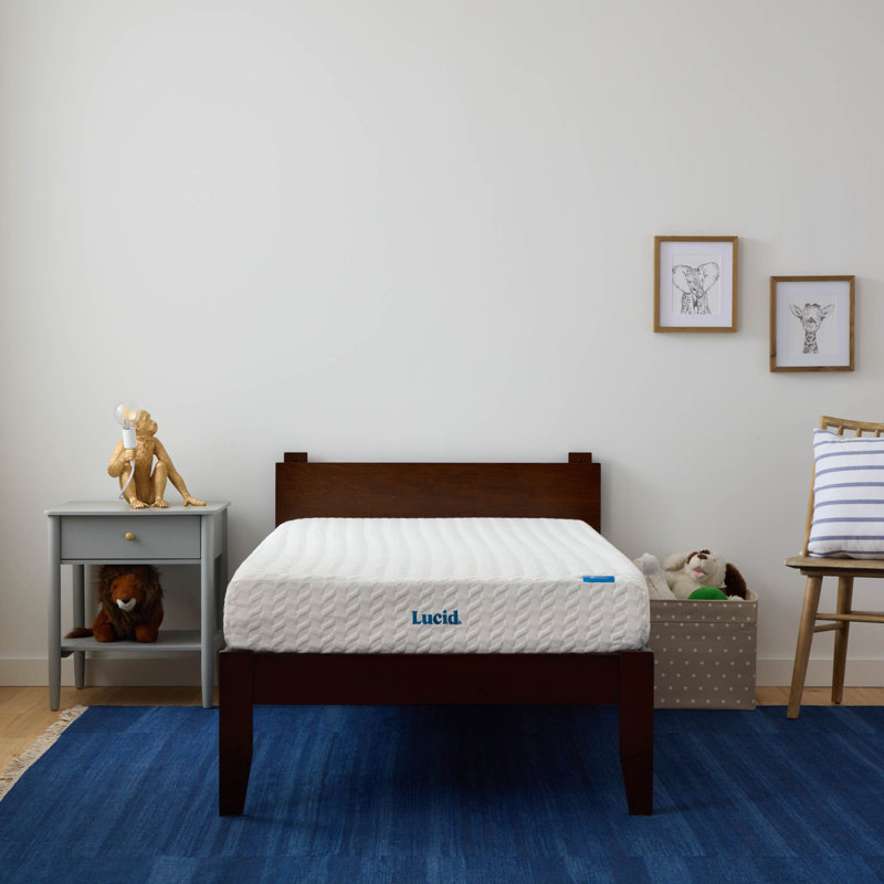 Lucid SureCool™ Medium Firm Cooling Gel Infused 8" Memory Foam Mattresses, Twin XL, California King, 8"