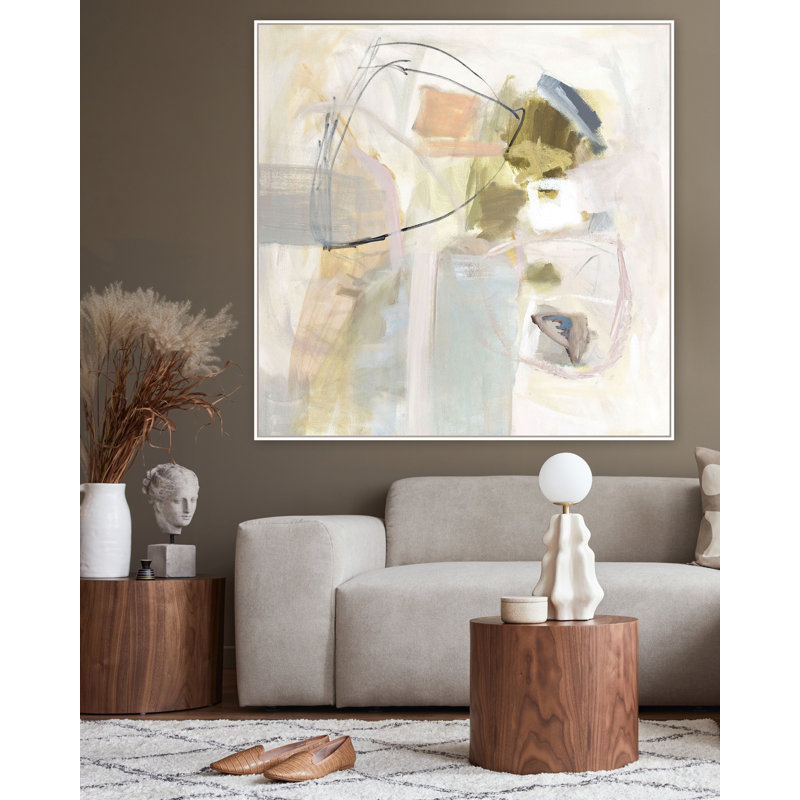 Charades I Print by Katie Ré Scheidt, White Floater Framed, 25.25" H x 25.25" W
