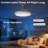 44" Bedroom Ceiling Fan with Light, Retractable Blade High Airflow Low Noise 6-Speed Reversible DC Motor, 3 CCT & Dimmable LED ﻿