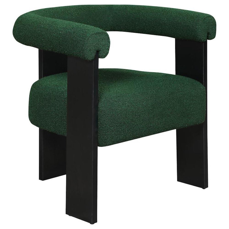 Hallfrid Upholstered Armchair, Green