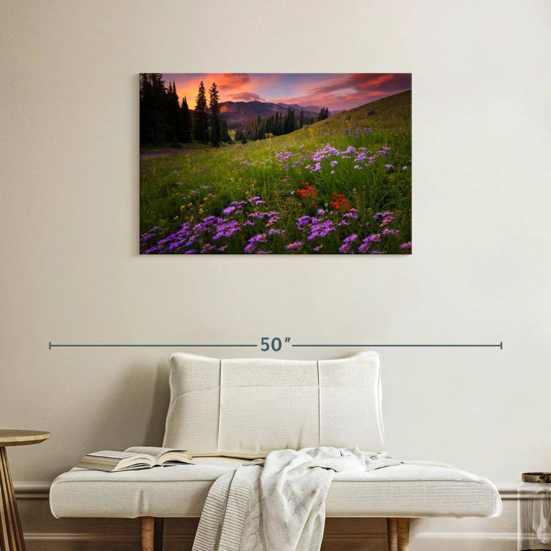 Alvord Rocky Mountains Wildflowers, H 24 po x l 36 po