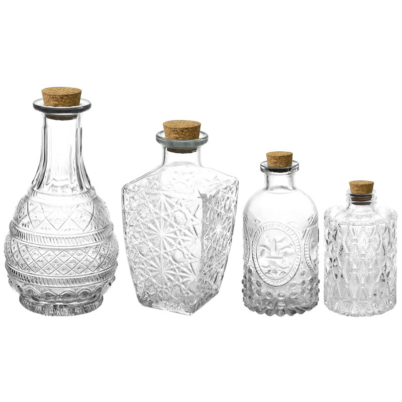 Glass Decorative Bottle, Clear