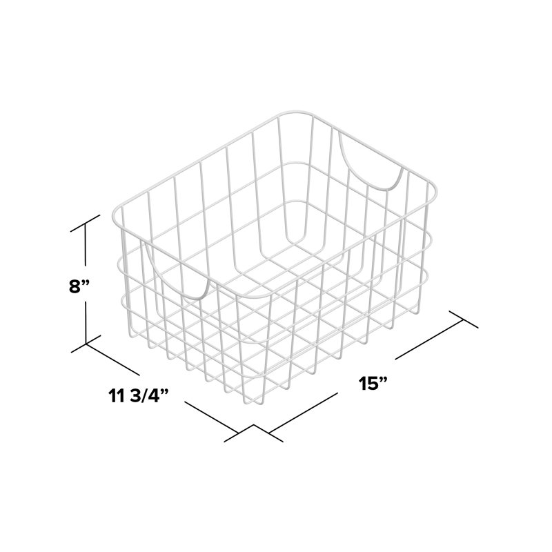 Dotted Line™ Albie Basket, Industrial Grey