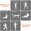 Ensemble de barre Pilates avec bandes de résistance empilables 100LBS, équipement d'entraînement complet du corps à 3 sections avec sangles d'ancrage de porte pour le yoga à la maison