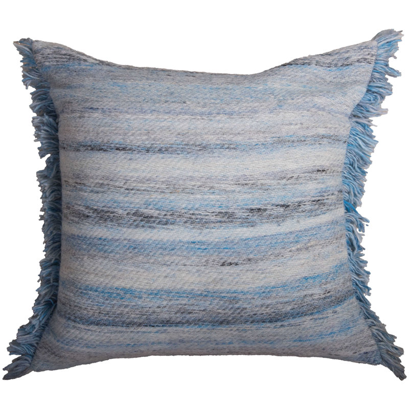  Housse et insert de coussin décoratif en polyester, Bleu clair
