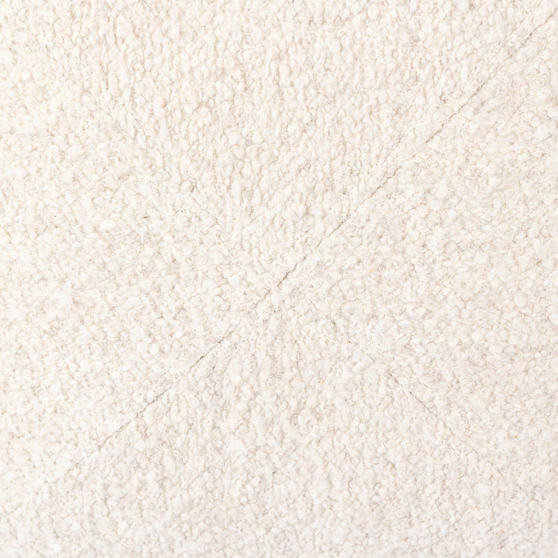 Genna Round Ottoman, Somerton Ash Boucle