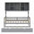 Wooden Daybed With Trundle, And All-In-One Cabinet And Shelf-1241655477