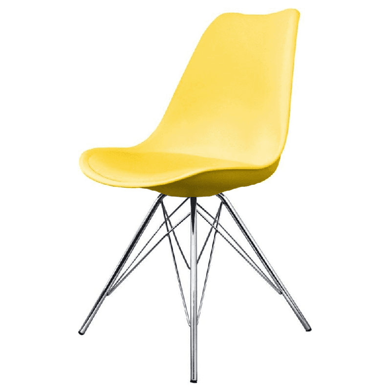 Topeka 45cm H Upholstered Side Chair, Yellow