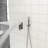 12 Inch Wall Mounted Shower With Dual Heads. Valve For Skin Protection. Rainfall Head Wide Spray Range. Easy Installation And Simple Cleanup. Includes Arm, Handheld, Hose, Holder, & Instruction-117060437