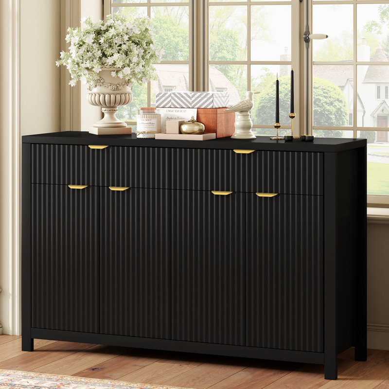 Buffet scandinave Wave avec tablettes réglables