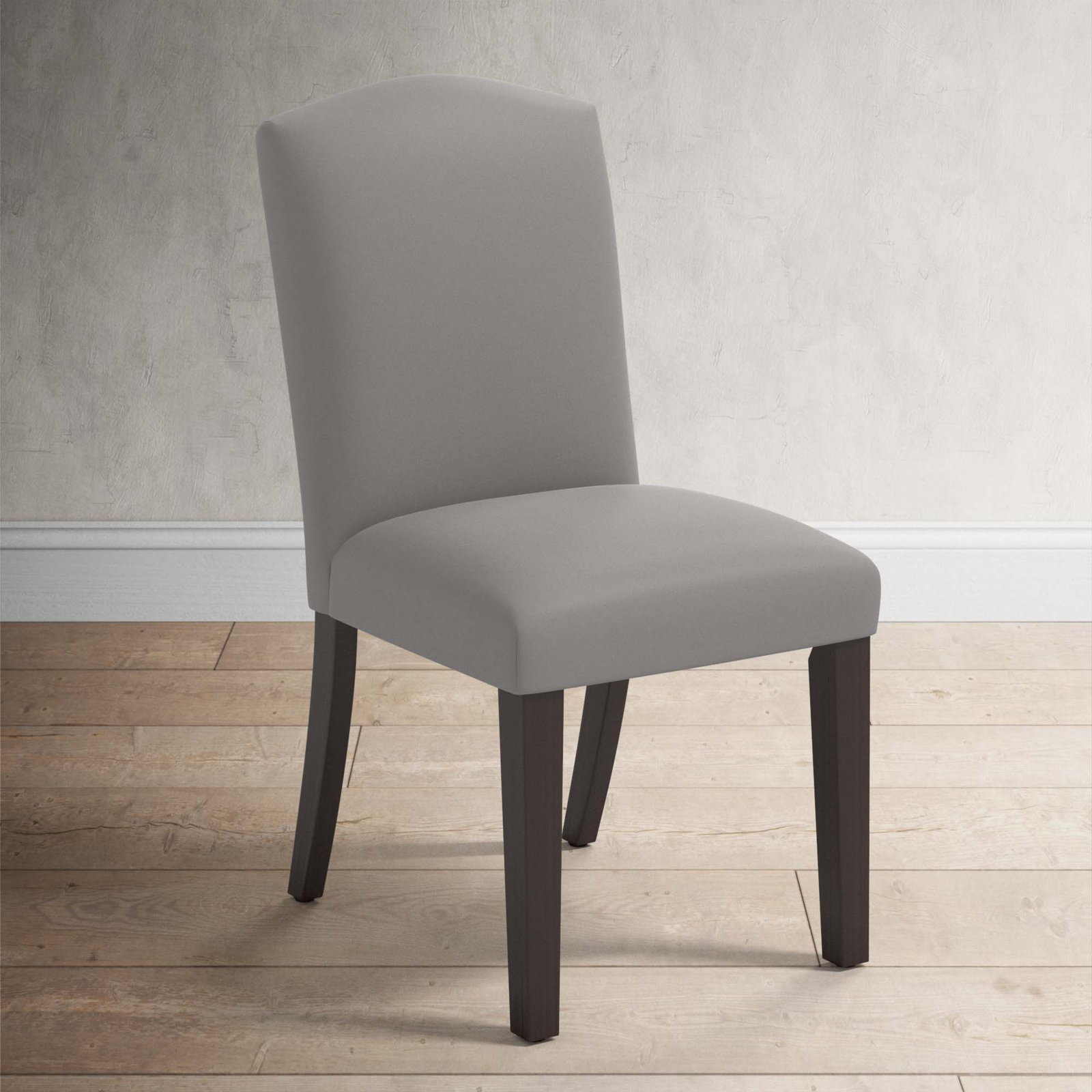 Estrela Dining Chair, Classic Otter Performance Velvet, Espresso