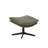 Genuine Leather Swivel Lounge Chair With Ottoman-118092875