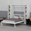 Lit escamotable mural Murphy avec portes de rangement-837319119