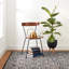 Denim Rag Gridwork Blue Handwoven Cotton Rug-960413280