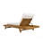 Acacia Wood Chaise Lounge Set With Adjustable Headrest And Water-Resistant Cushions, For Outdoor Relaxation-2028351692