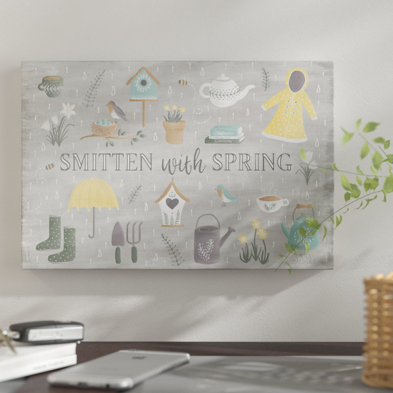 «Smitten with Spring III», reproduction d'impression sur toile tendue, H 18 po x l 26 po x P 1,5 po, Toile tendue