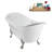 71" Streamline Clawfoot Tub,Tray,Drain and Clawfeet-101628941-102360906