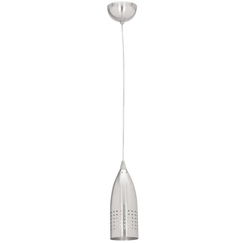 Jessee 1 - Light Single Pendant, Brushed Steel, E26 Medium