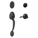 Plymouth Handleset with Deadbolt and Accent Door Lever and Rosette