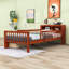 Lit simple avec tiroirs et tablettes de rangement-262780919