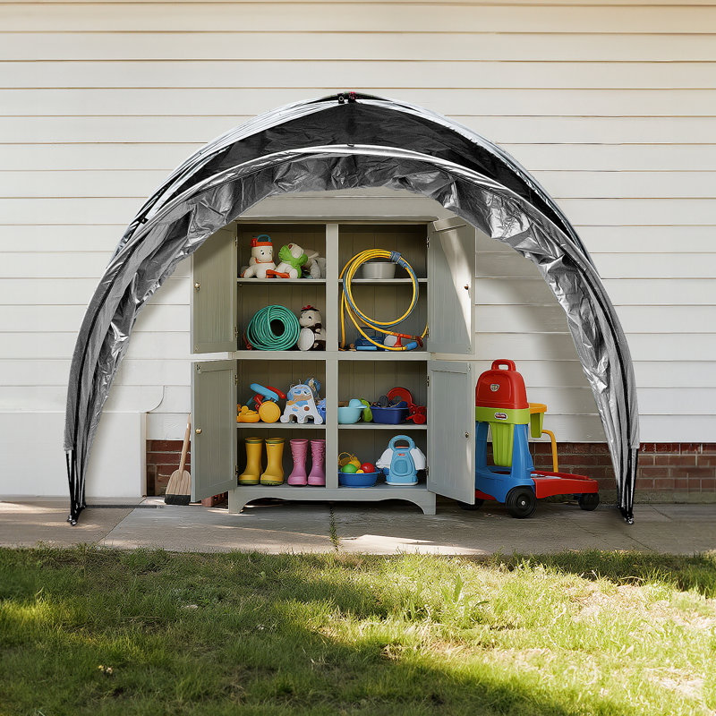 Tente de rangement murale pour vélo, Noir