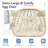 Switte Modern Boho 2-Person Rattan & Stretch Fabric Egg Rocking Chair, 49" Wide, Powder-Coated Steel Frame with 7.5" Cushions – Indoor/Outdoor Loveseat