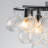 4-Tiered Textured Clear Glass Balls Bubble Chandelier With Bulds-89796781