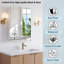 Armoire à pharmacie de 22 x 30 pouces avec étagères réglables, armoire à miroir de salle de bain à montage en surface ou encastré-830227611