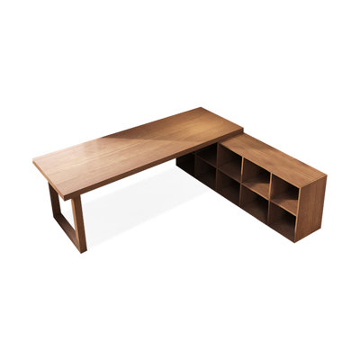 Modern and simple L-shaped corner desk