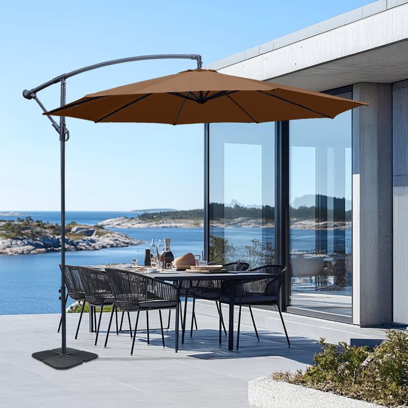 300cm Cantilever Parasol, Coffee