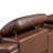 Leather Match Modular Sectional with Recliner Seat and Adjustable Headrest and Storage Console with Cup Holders-1963872083