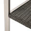 2 chaises d'extérieur Cape Coral, gris et aluminium